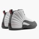 Stockx Air Jordan 12 Retro White Dark Grey AJ12 130690 160 White Dark Grey Gym Red Sneakers