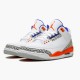 Stockx Air Jordan 3 Retro Knicks 136064 148 White Old Royal University Ora AJ3 Sneakers