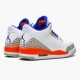 Stockx Air Jordan 3 Retro Knicks 136064 148 White Old Royal University Ora AJ3 Sneakers