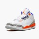 Stockx Air Jordan 3 Retro Knicks 136064 148 White Old Royal University Ora AJ3 Sneakers