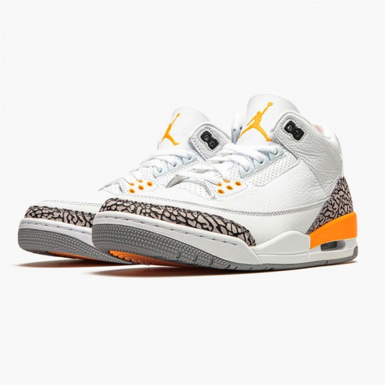 Stockx Air Jordan 3 Retro Laser Orange CK9246 108 White Cement Grey AJ3 Sneakers