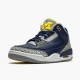 Stockx Air Jordan 3 Retro Michigan AJ3 820064 Black University Gold Cement G AJ3 Sneakers