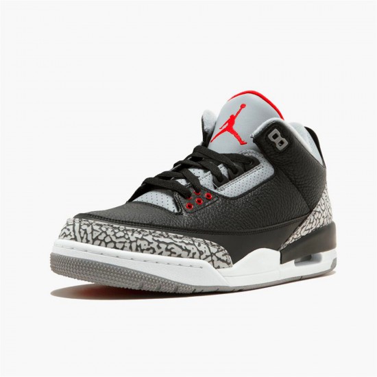 Stockx Air Jordan 3 Retro Og Black Cement Fire Red Cement Grey Sneakers 854262 001 Aj3 Sneakers