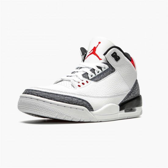 Stockx Air Jordan 3 SE DNM Fire Red CZ6433 100 White Black AJ3 Sneakers