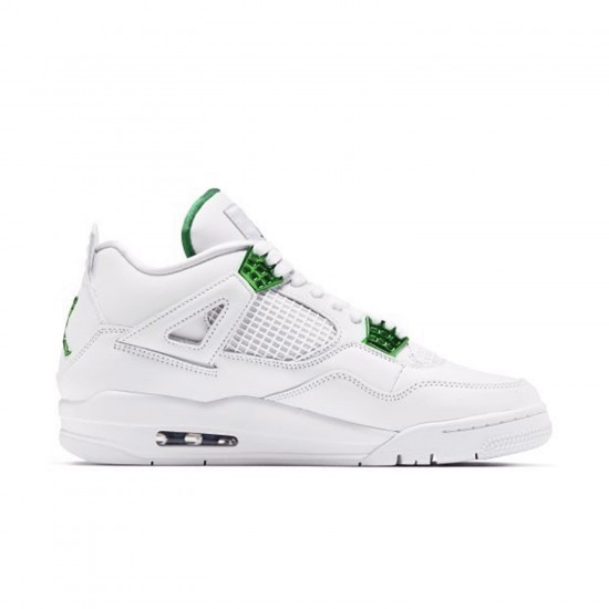 Stockx Air Jordan 4 Retro Metallic Green CT8527 113 White Metallic Silver Pine Gre AJ4 Sneakers