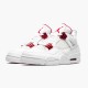 Stockx Air Jordan 4 Retro Metallic Red CT8527 112 White Metallic Silver Univers AJ4 Sneakers