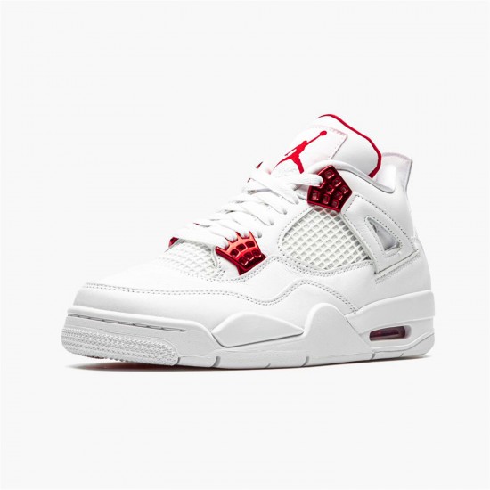 Stockx Air Jordan 4 Retro Metallic Red CT8527 112 White Metallic Silver Univers AJ4 Sneakers