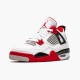 Stockx Air Jordan 4 Retro OG GS Fire Red 2020 408452 160 White Black Tech Grey Sneakers