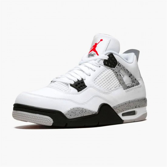 Stockx Air Jordan 4 Retro OG White Cement AJ4 Sneakers 840606 192