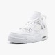 Stockx Air Jordan 4 Retro Pure Money 308497 100 White Metallic Silver AJ4 Sneakers