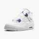 Stockx Air Jordan 4 Retro Purple Metallic Sneakers White Metallic Silver Court Pu CT8527 115