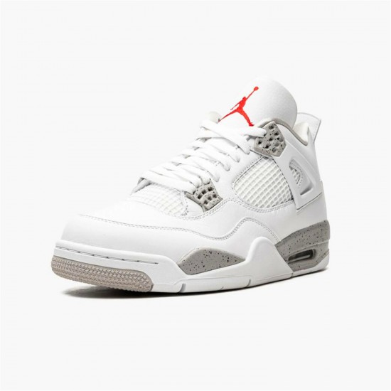 Stockx Air Jordan 4 Retro White Oreo AJ4 White Gray Sneakers CT8527 100