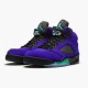 Stockx Air Jordan 5 Retro Alternate Grape Ice Black Clear New Emer 136027 500 AJ5 Sneakers