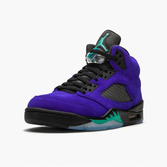 Stockx Air Jordan 5 Retro Alternate Grape Ice Black Clear New Emer 136027 500 AJ5 Sneakers