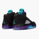 Stockx Air Jordan 5 Retro Black Grape New Emerald Grape Ice 136027 007 AJ5 Sneakers