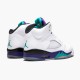 Stockx Air Jordan 5 Retro Grape White New Emerald Grp Ice Blk Sneakers 136027 108 AJ5 Sneakers