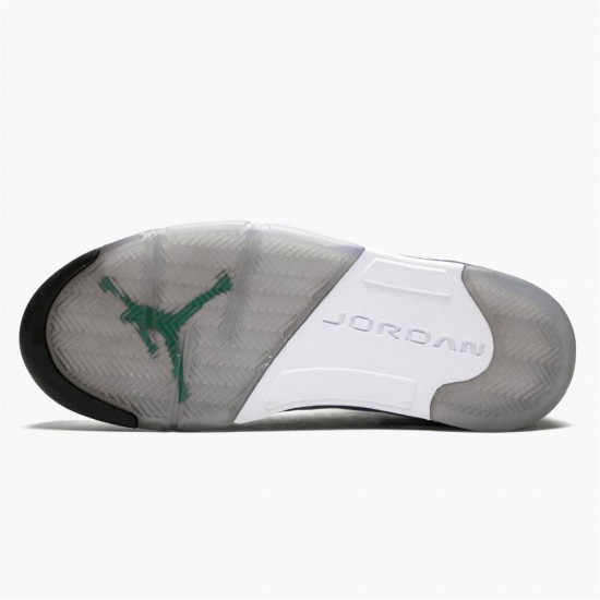 Stockx Air Jordan 5 Retro Grape White New Emerald Grp Ice Blk Sneakers 136027 108 AJ5 Sneakers