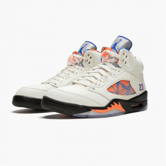 Stockx Air Jordan 5 Retro International Flight Sail Racer Blue Cone Black 136027 148 AJ5 Sneakers