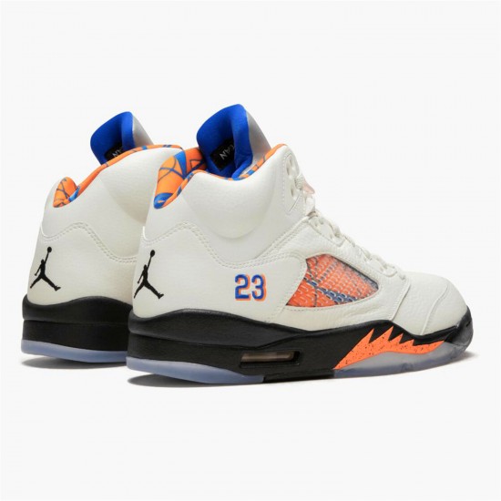 Stockx Air Jordan 5 Retro International Flight Sail Racer Blue Cone Black 136027 148 AJ5 Sneakers