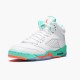 Stockx Air Jordan 5 Retro Light Aqua White Crimson Pulse Light Aqua 440892 100 AJ13 Sneakers