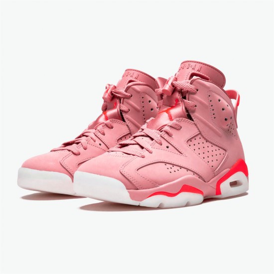 Stockx Air Jordan 6 Retro Aleali May WMNS CI0550 600 Rust Pink Bright Crimson AJ11 Black Sneakers