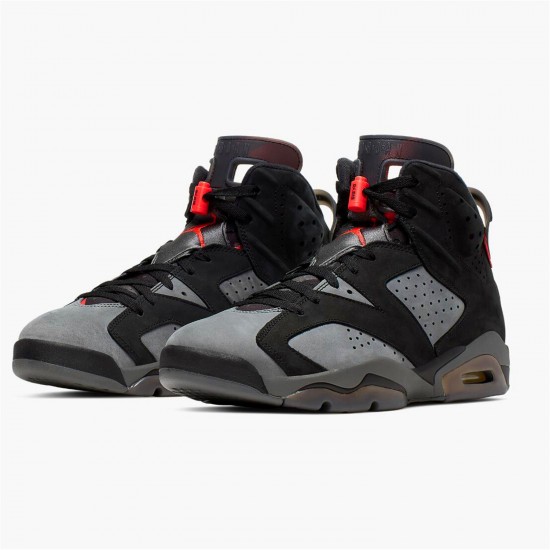 Stockx Air Jordan 6 Retro PSG Paris Saint Germain CK1229 001 Iron GreyInfrared 23 Black AJ6 Black Sneakers