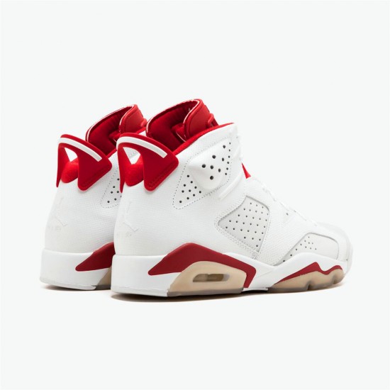 Stockx Air Jordan Retro 6 Alternate 384664 113 White Gym Red Pure Platinum AJ6 Black Sneakers