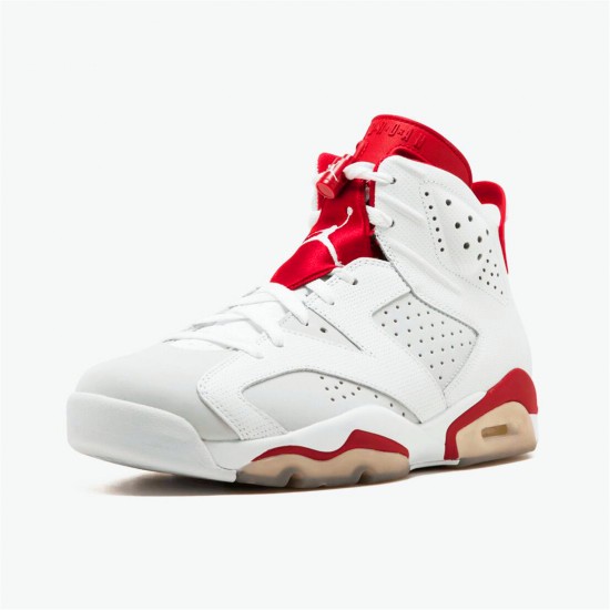 Stockx Air Jordan Retro 6 Alternate 384664 113 White Gym Red Pure Platinum AJ6 Black Sneakers