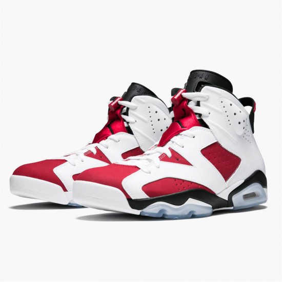 Stockx Air Jordan Retro 6 Carmine 384664 160 White AJ6 Black Sneakers